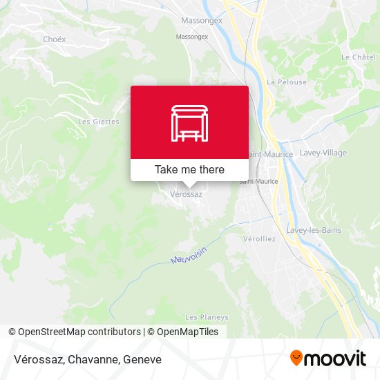Vérossaz, Chavanne map