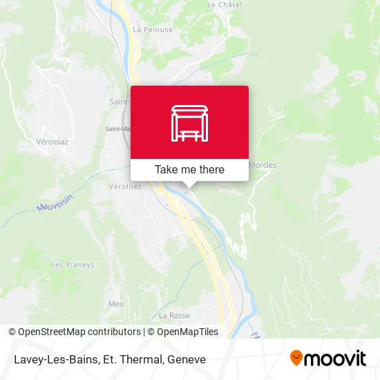 Lavey-Les-Bains, Et. Thermal map