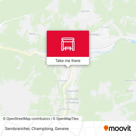 Sembrancher, Champlong map