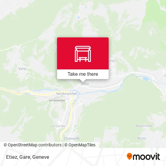 Etiez, Gare map