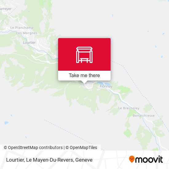 Lourtier, Le Mayen-Du-Revers map
