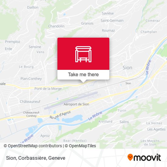 Sion, Corbassière map
