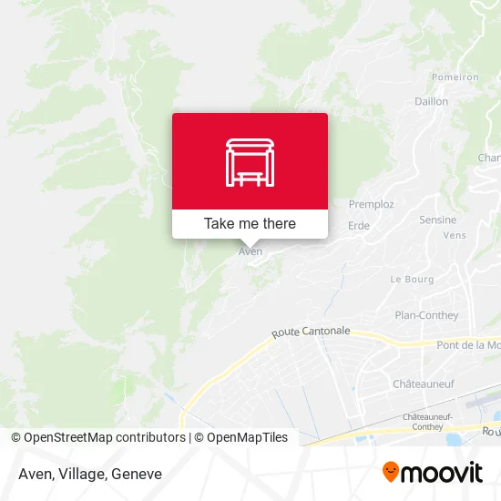 Aven, Village map