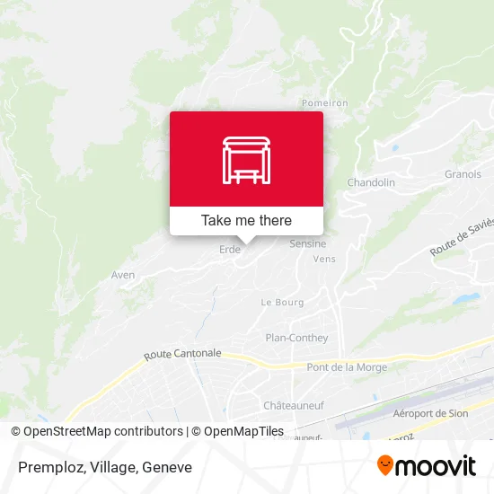Premploz, Village map