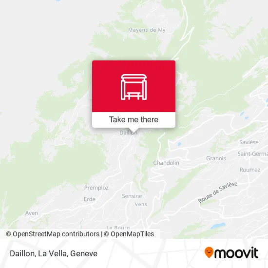 Daillon, La Vella map