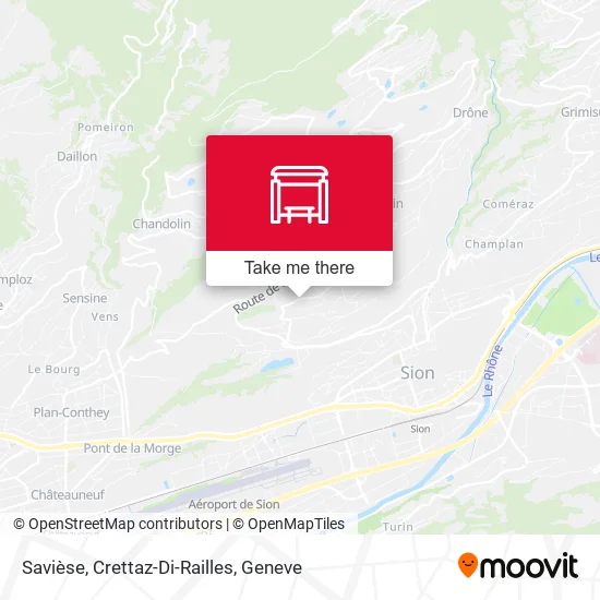 Savièse, Crettaz-Di-Railles map