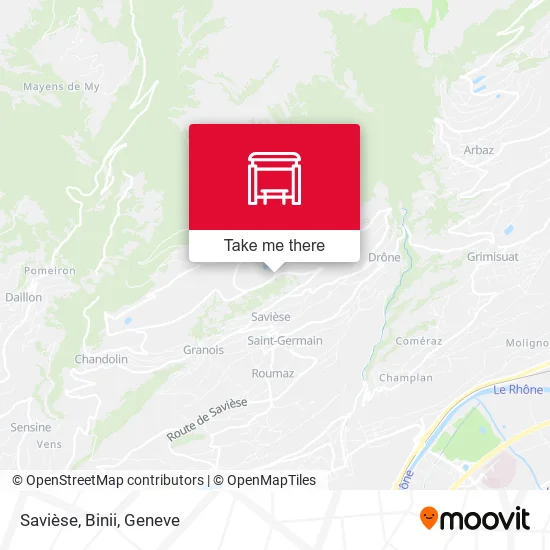 Savièse, Binii map
