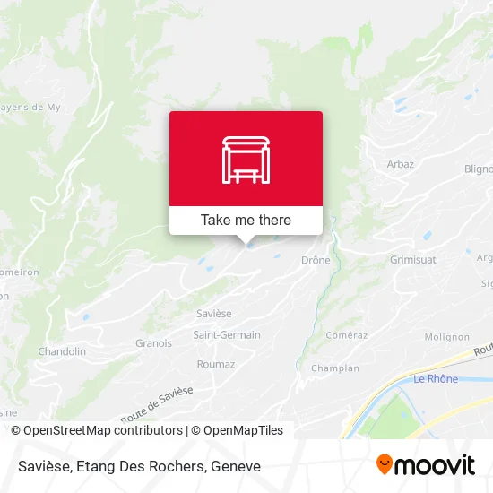Savièse, Etang Des Rochers map