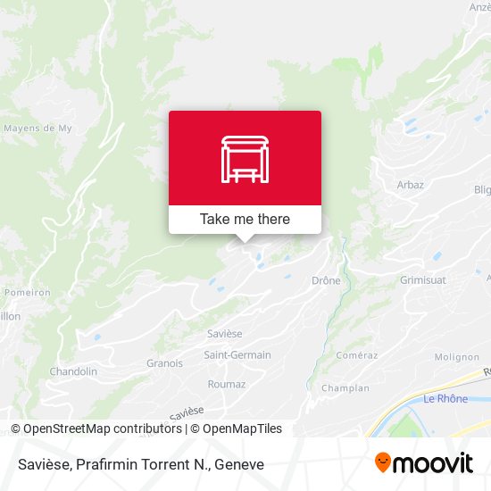 Savièse, Prafirmin Torrent N. map