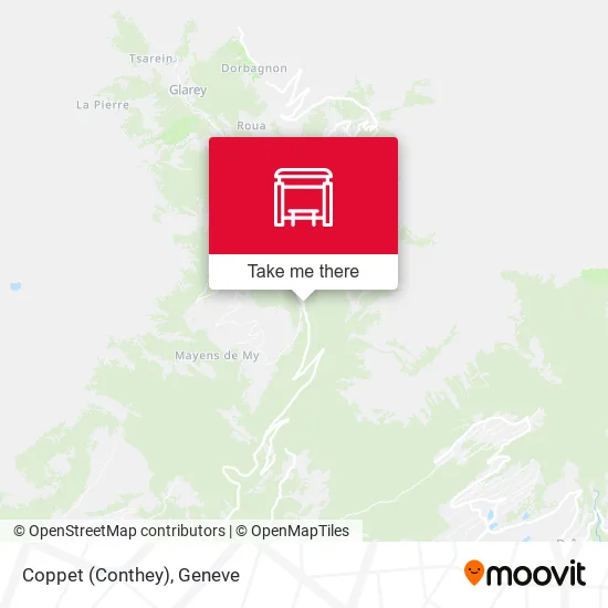Coppet (Conthey) map