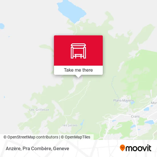 Anzère, Pra Combère map