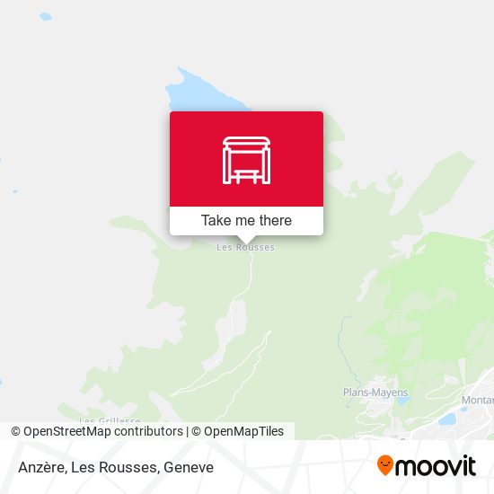 Anzère, Les Rousses map