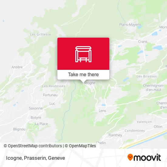 Icogne, Prasserin map