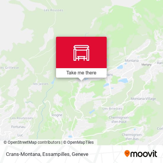 Crans-Montana, Essampilles map