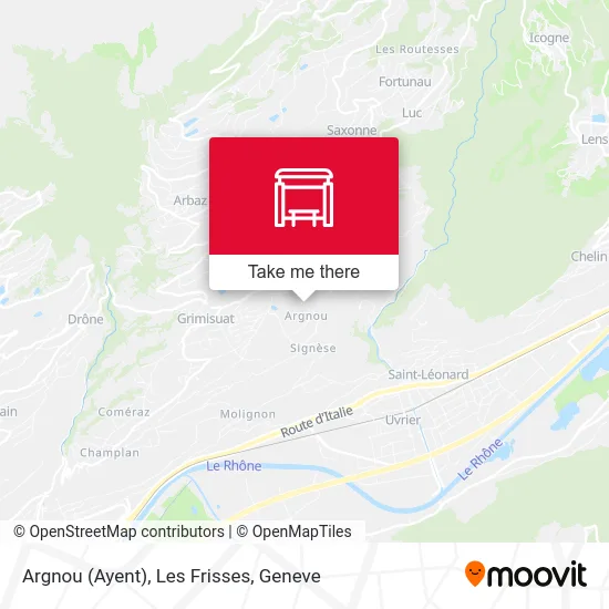 Argnou (Ayent), Les Frisses map