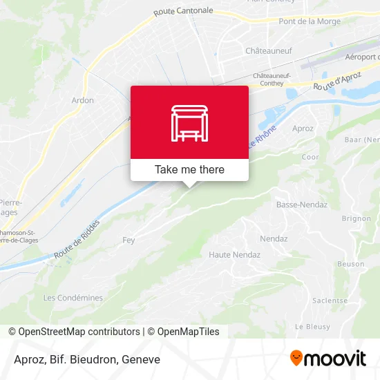 Aproz, Bif. Bieudron map