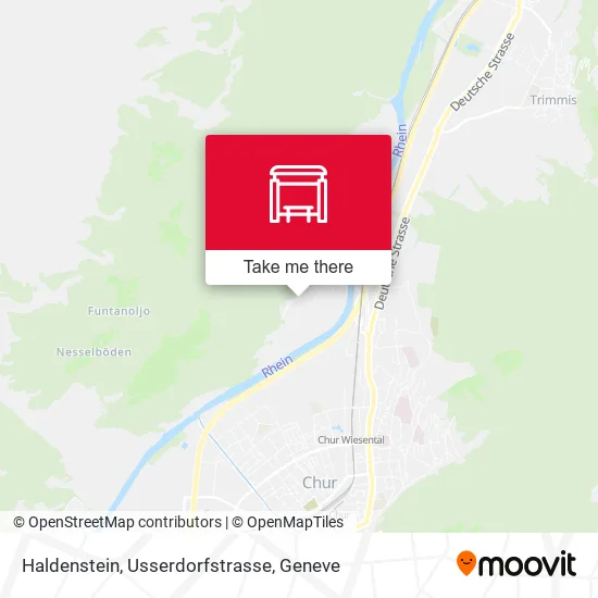 Haldenstein, Usserdorfstrasse map