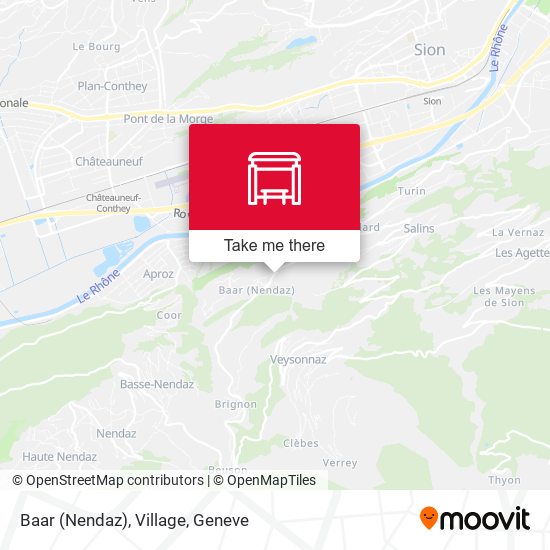 Baar (Nendaz), Village map