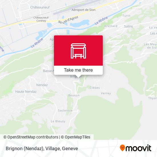 Brignon (Nendaz), Village map