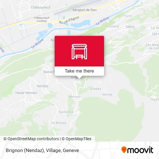 Brignon (Nendaz), Village map