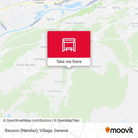 Beuson (Nendaz), Village map