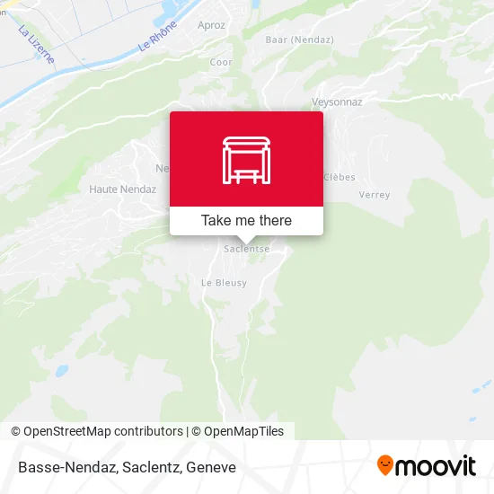 Basse-Nendaz, Saclentz map