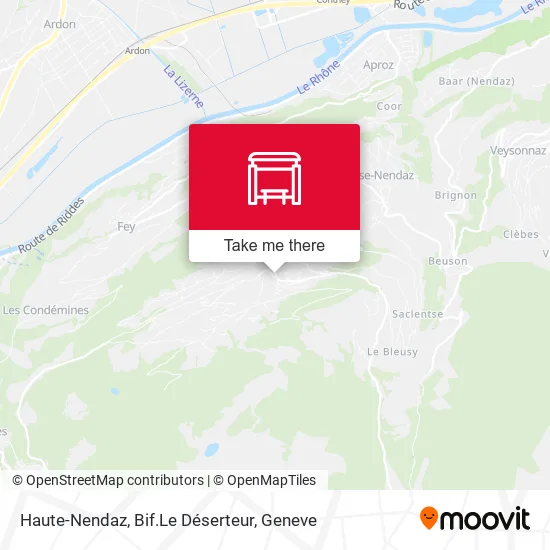 Haute-Nendaz, Bif.Le Déserteur map