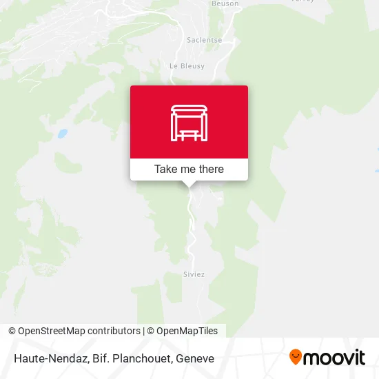 Haute-Nendaz, Bif. Planchouet map