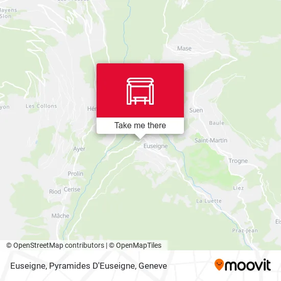 Euseigne, Pyramides D'Euseigne map