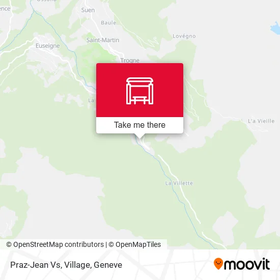 Praz-Jean Vs, Village map