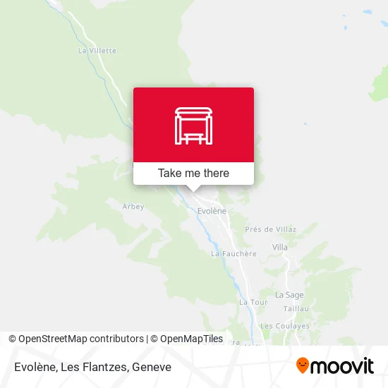 Evolène, Les Flantzes map