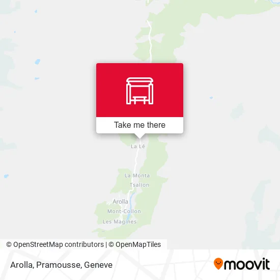 Arolla, Pramousse map