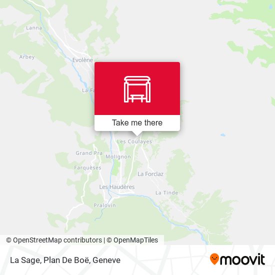 La Sage, Plan De Boë map