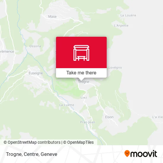 Trogne, Centre map