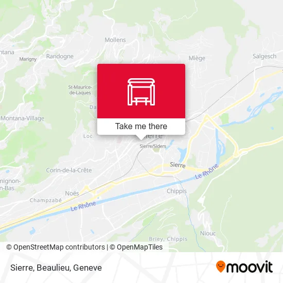 Sierre, Beaulieu map