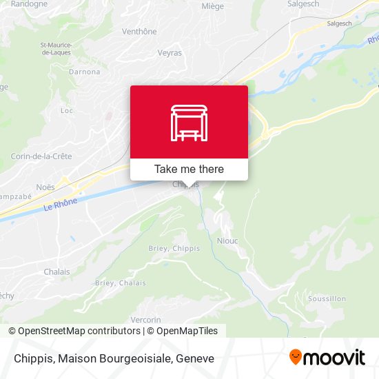 Chippis, Maison Bourgeoisiale map