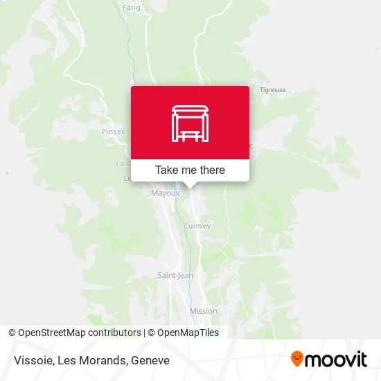 Vissoie, Les Morands map