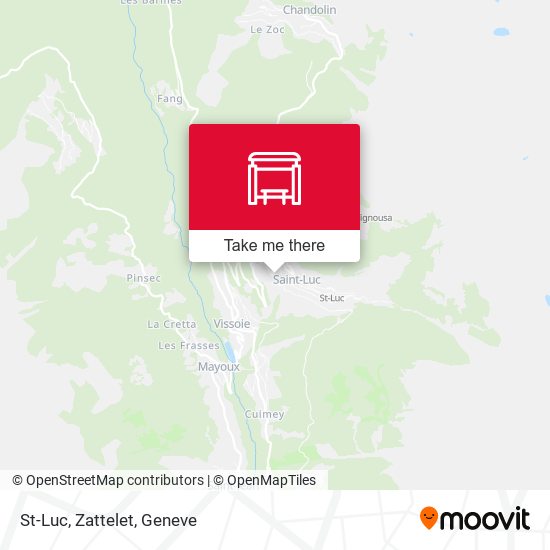 St-Luc, Zattelet map