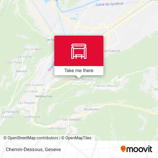 Chemin-Dessous map