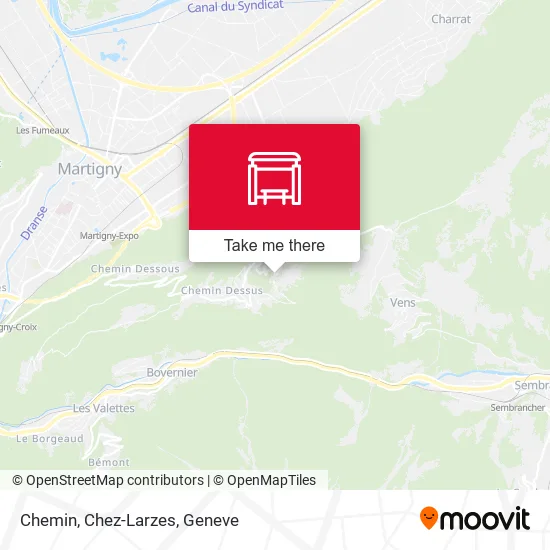 Chemin, Chez-Larzes map