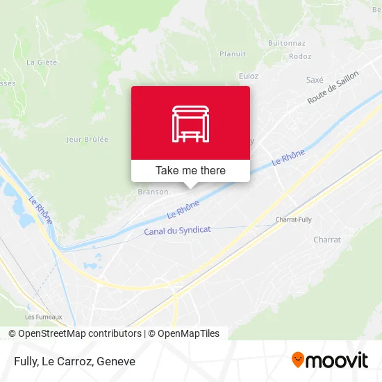 Fully, Le Carroz map