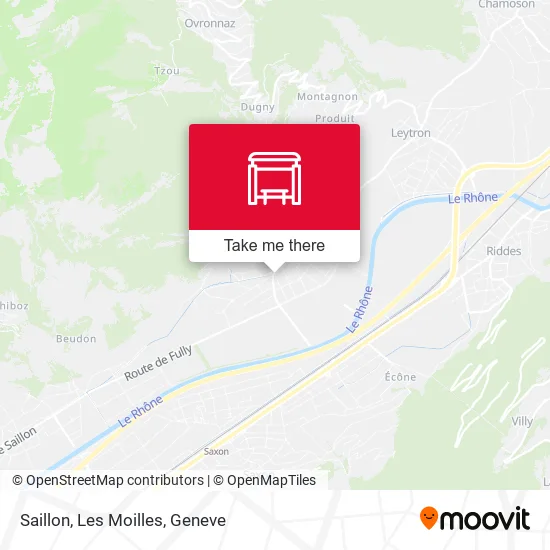 Saillon, Les Moilles map