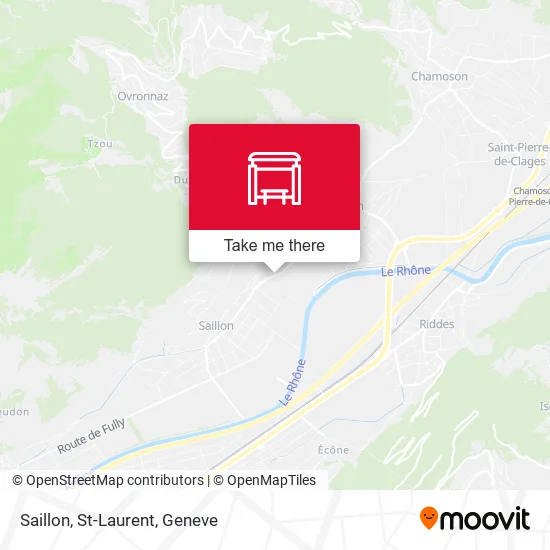 Saillon, St-Laurent map
