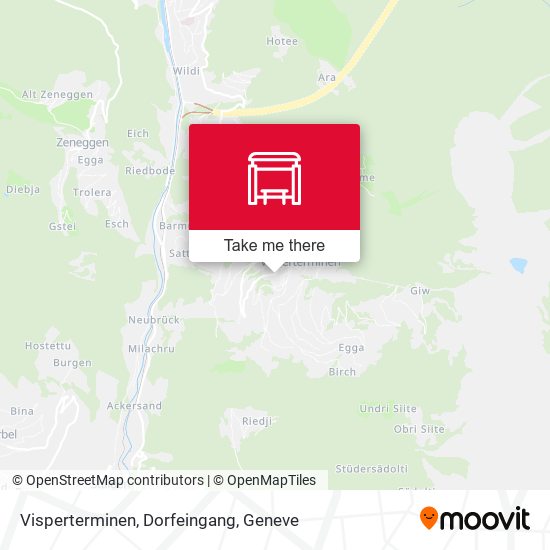 Visperterminen, Dorfeingang map