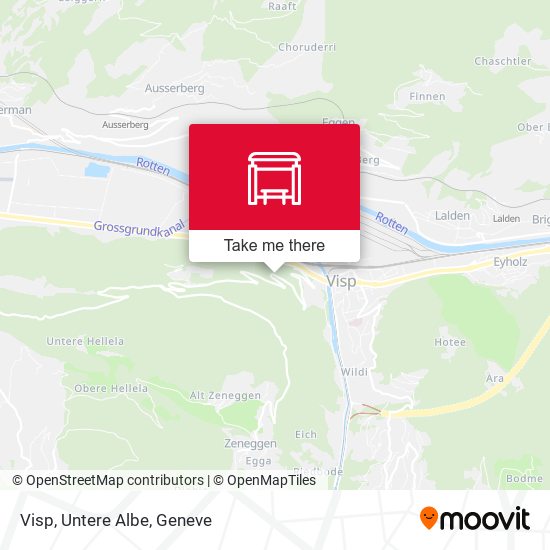 Visp, Untere Albe map