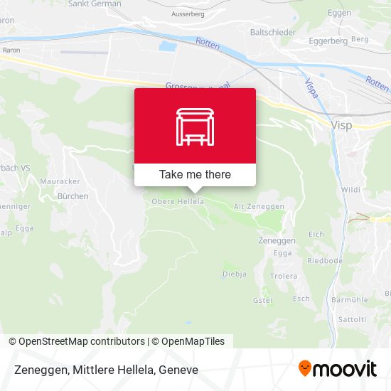 Zeneggen, Mittlere Hellela map
