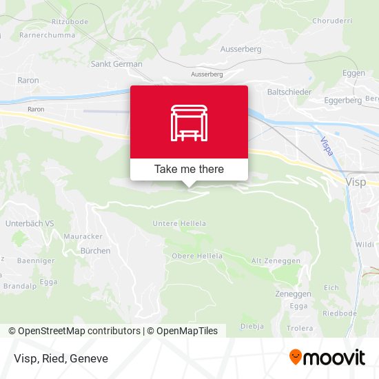 Visp, Ried map