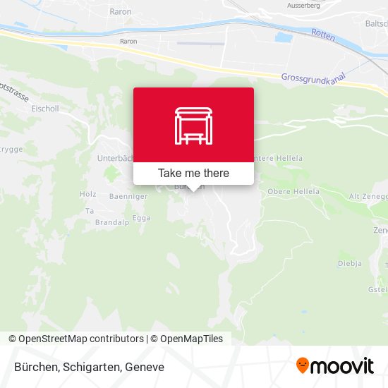 Bürchen, Schigarten map
