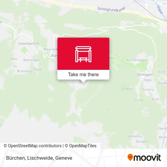 Bürchen, Lischweide map