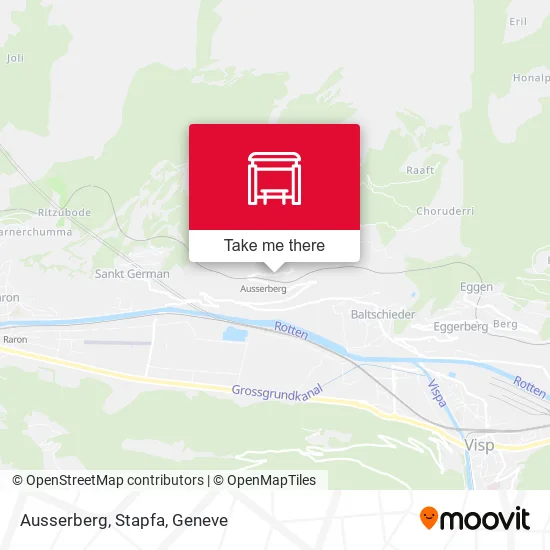 Ausserberg, Stapfa map
